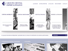 Tablet Screenshot of groupe-crystal.com